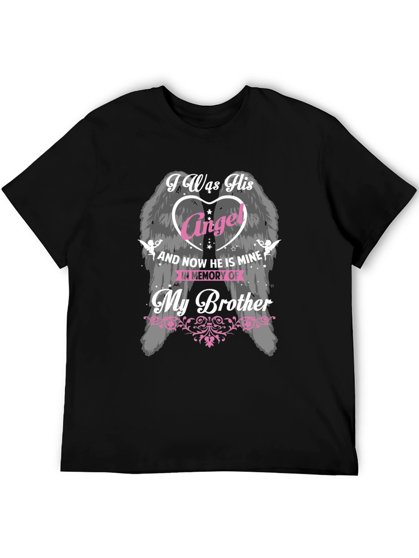 Memorial Brother Angel Wings T-Shirt