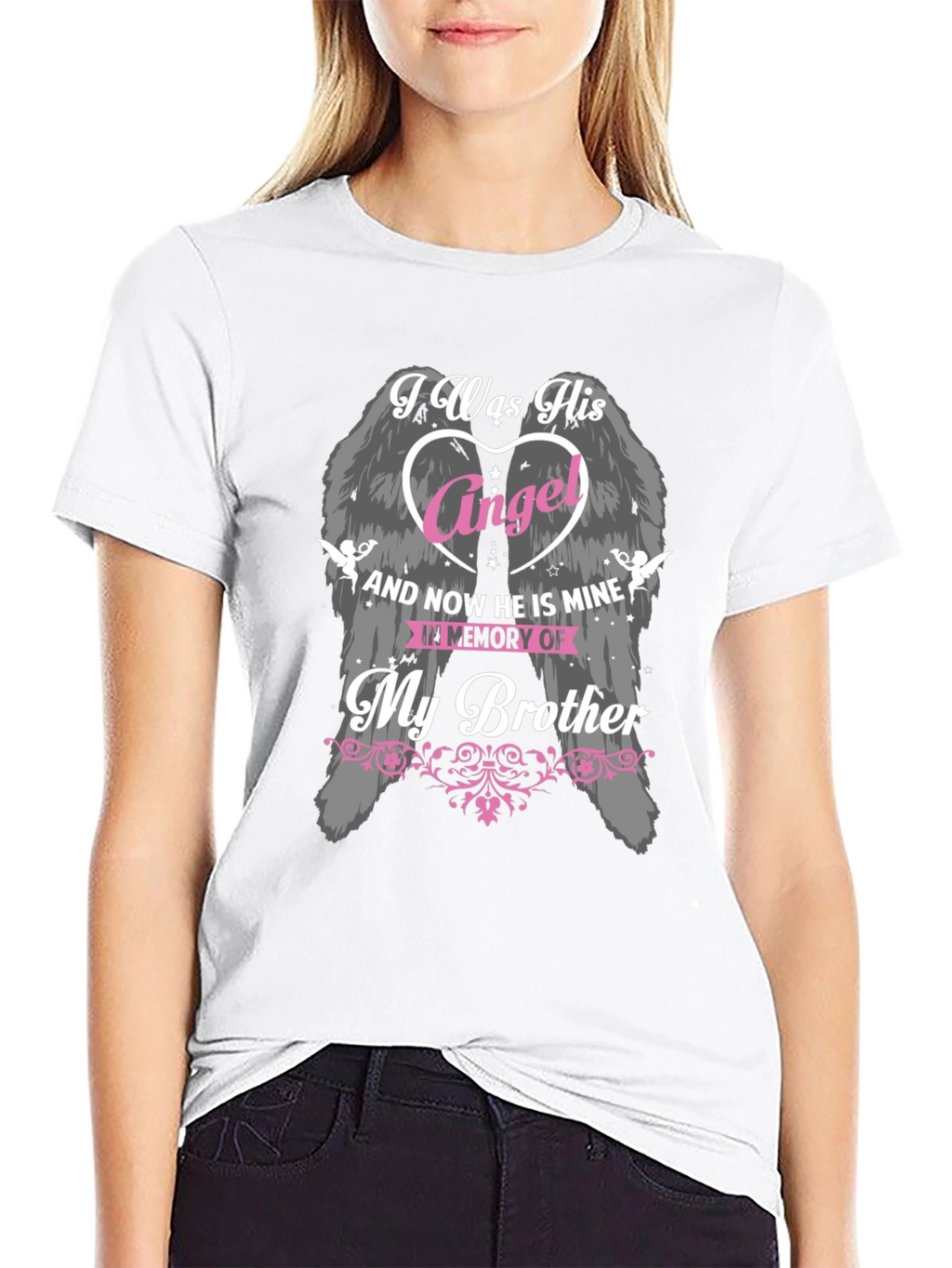 Memorial Brother Angel Wings T-Shirt