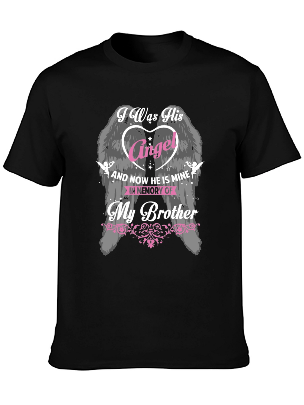 Memorial Brother Angel Wings T-Shirt