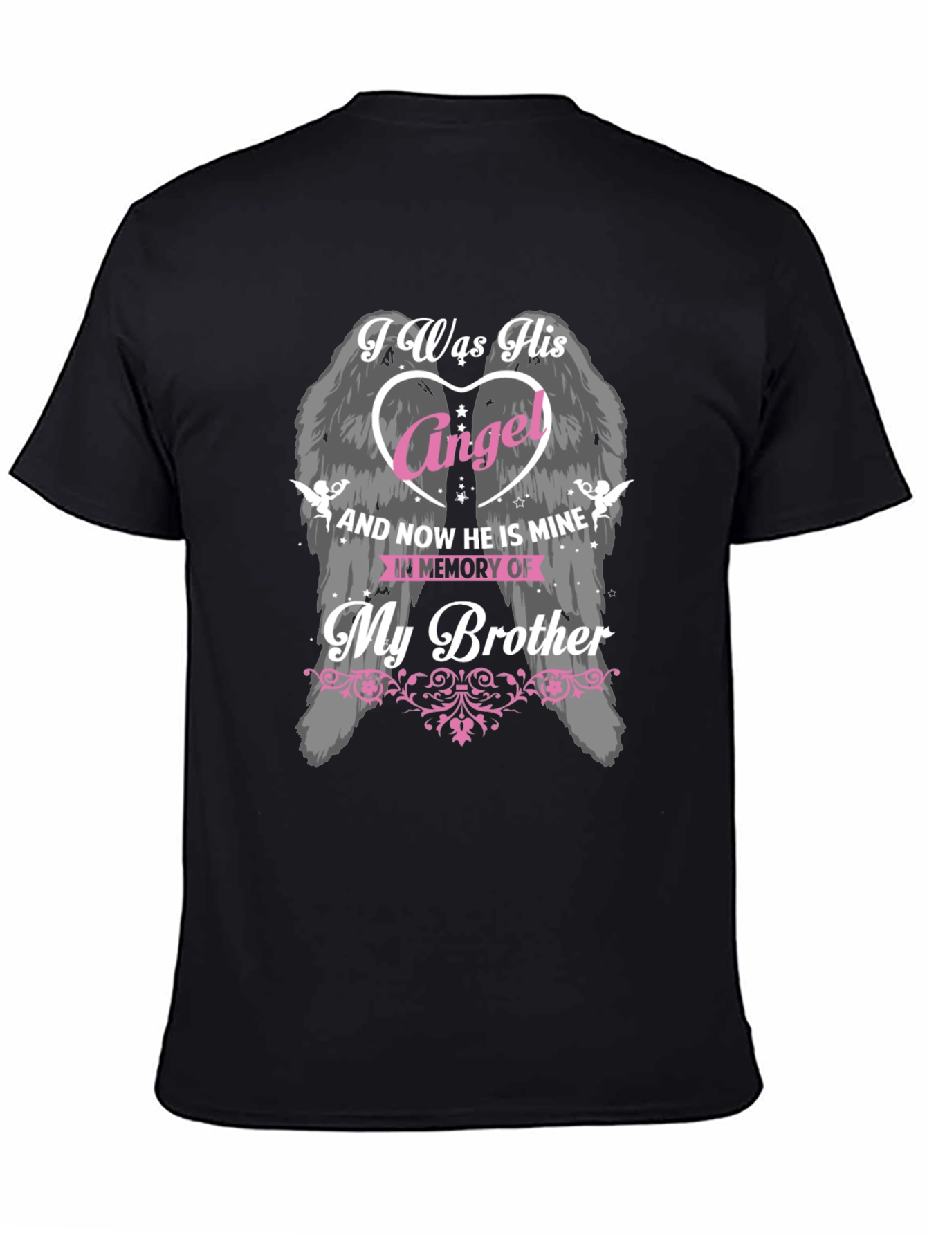 Memorial Brother Angel Wings T-Shirt