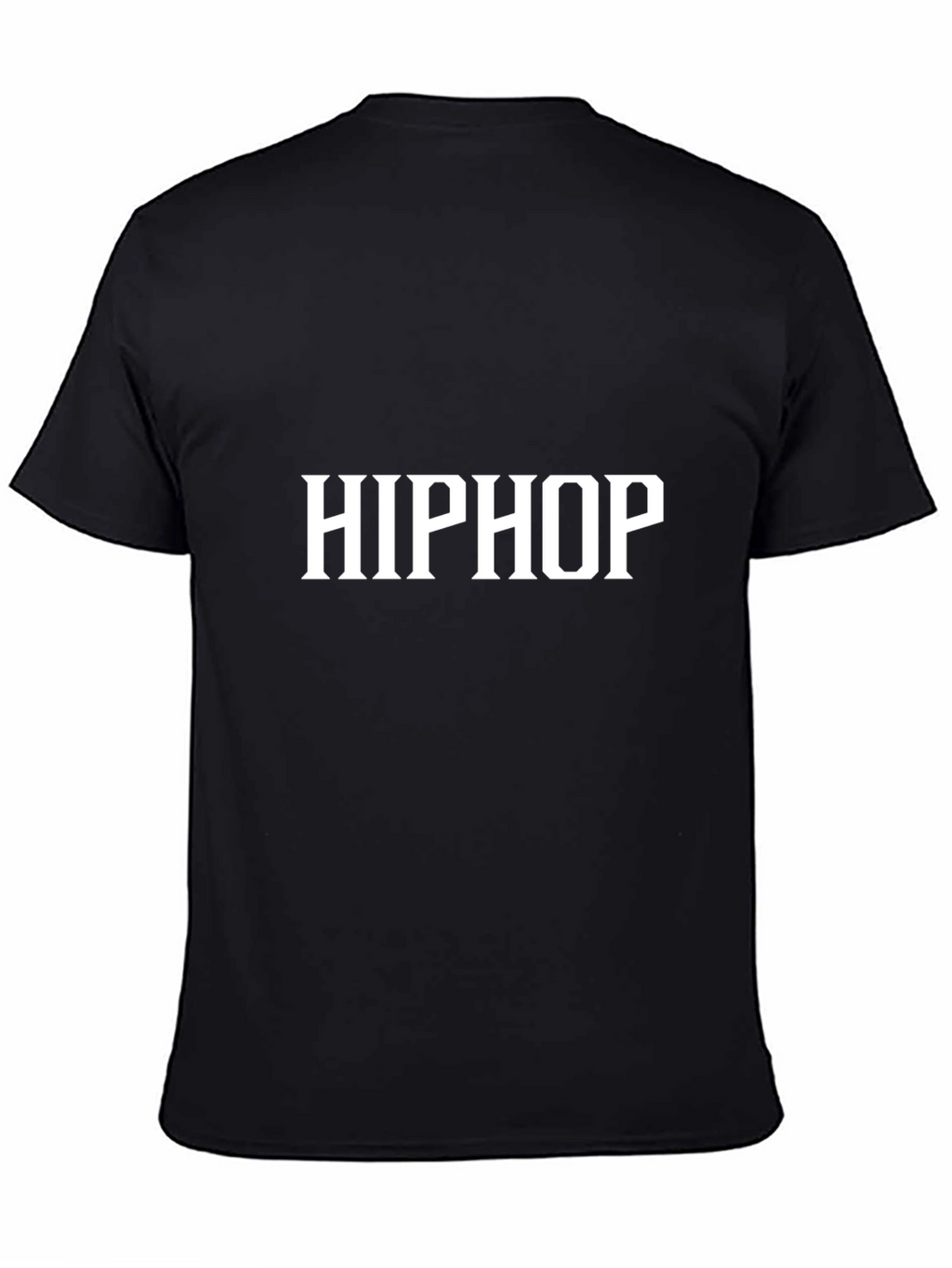 Black Hip Hop Graphic T-Shirt