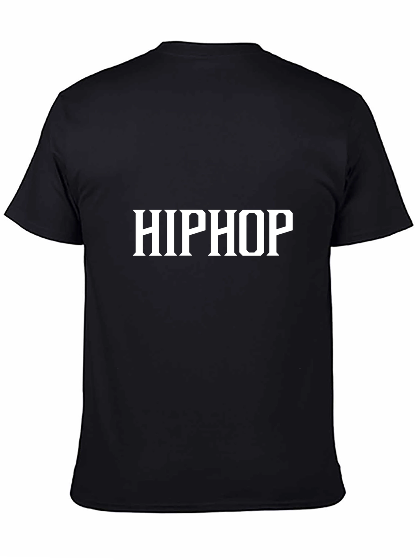 Black Hip Hop Graphic T-Shirt