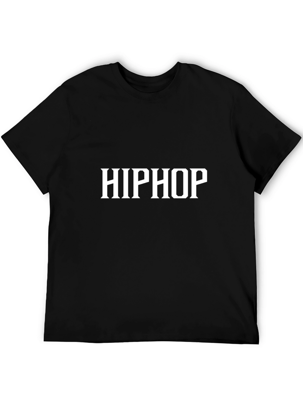 Black Hip Hop Graphic T-Shirt