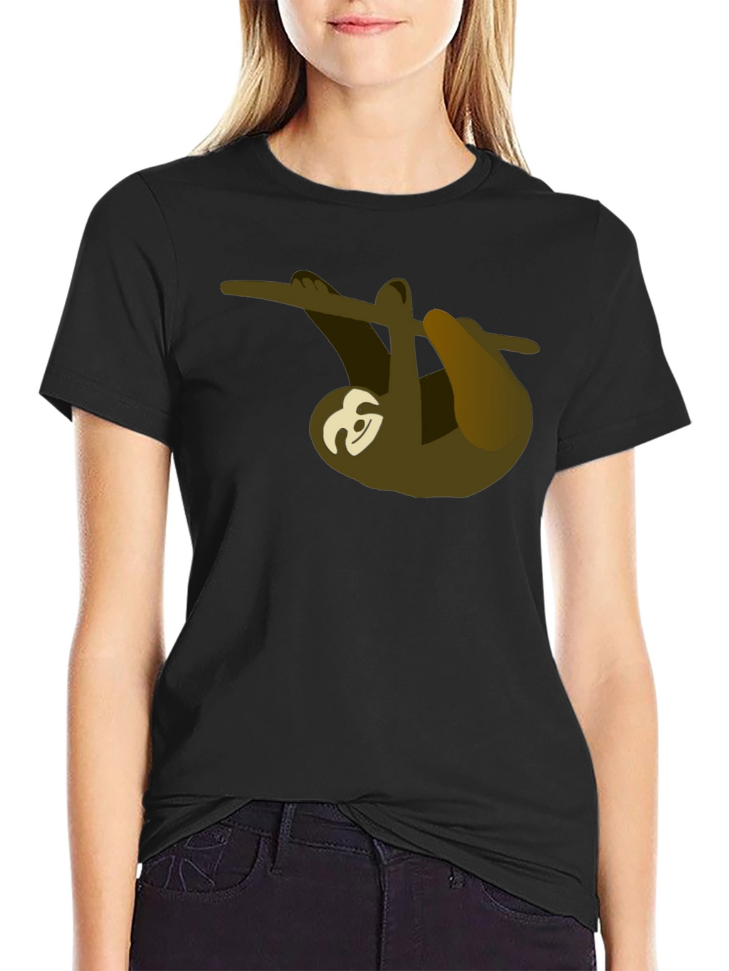 Chill Sloth Graphic Tee - Relaxed Style