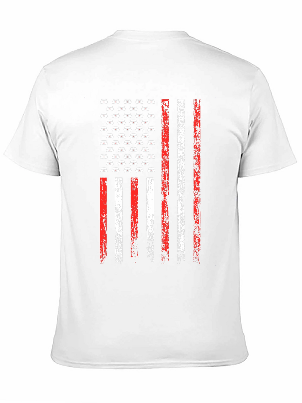 American Flag Nursing T-Shirt - Patriotic Nurse Tee