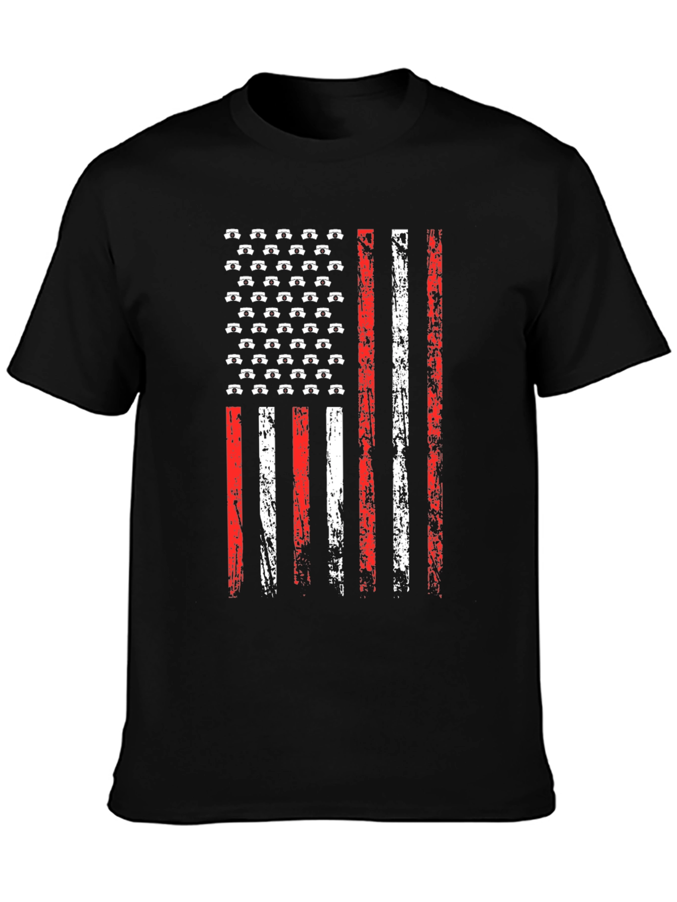 American Flag Nursing T-Shirt - Patriotic Nurse Tee