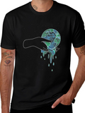 Melting Earth Graphic Tee - Save the Planet T-Shirt