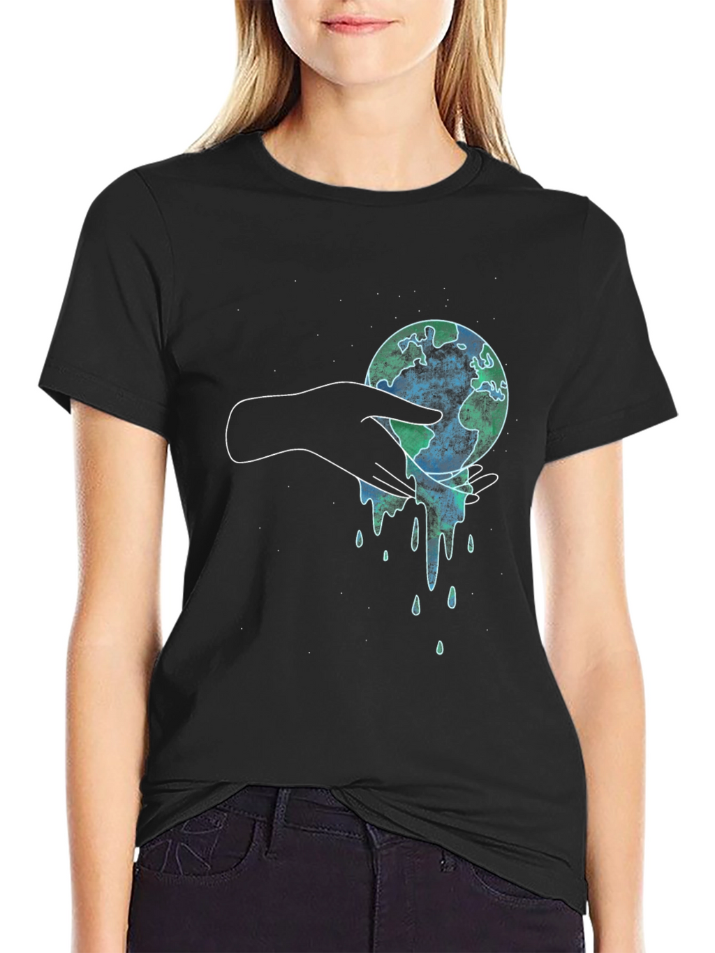 Melting Earth Graphic Tee - Save the Planet T-Shirt