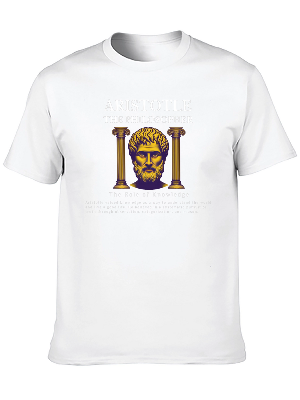 Aristotle Philosopher Graphic T-Shirt - Knowledge Seeker Tee