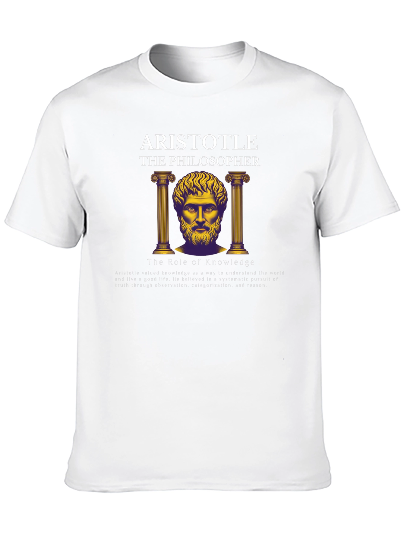 Aristotle Philosopher Graphic T-Shirt - Knowledge Seeker Tee