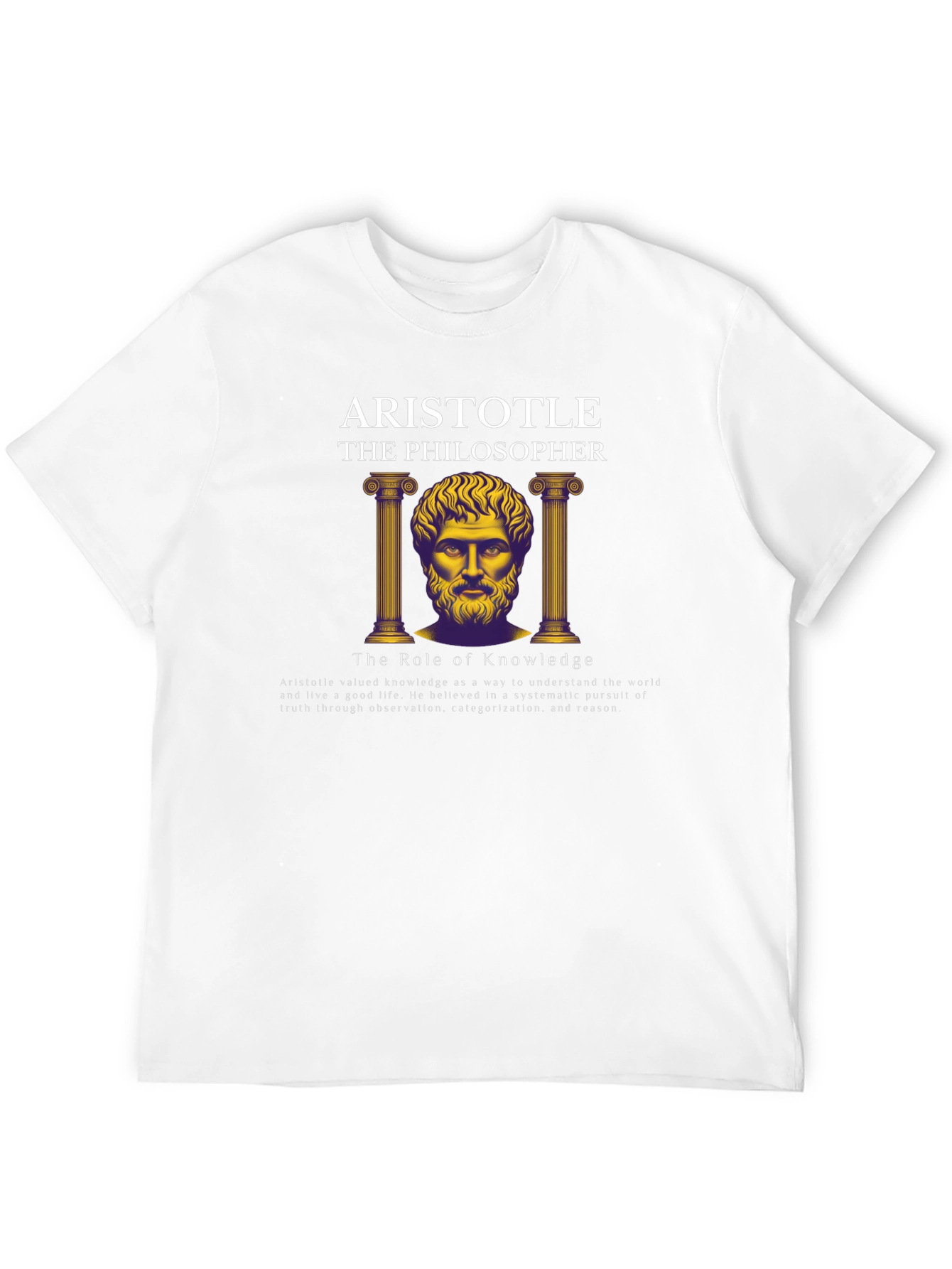 Aristotle Philosopher Graphic T-Shirt - Knowledge Seeker Tee