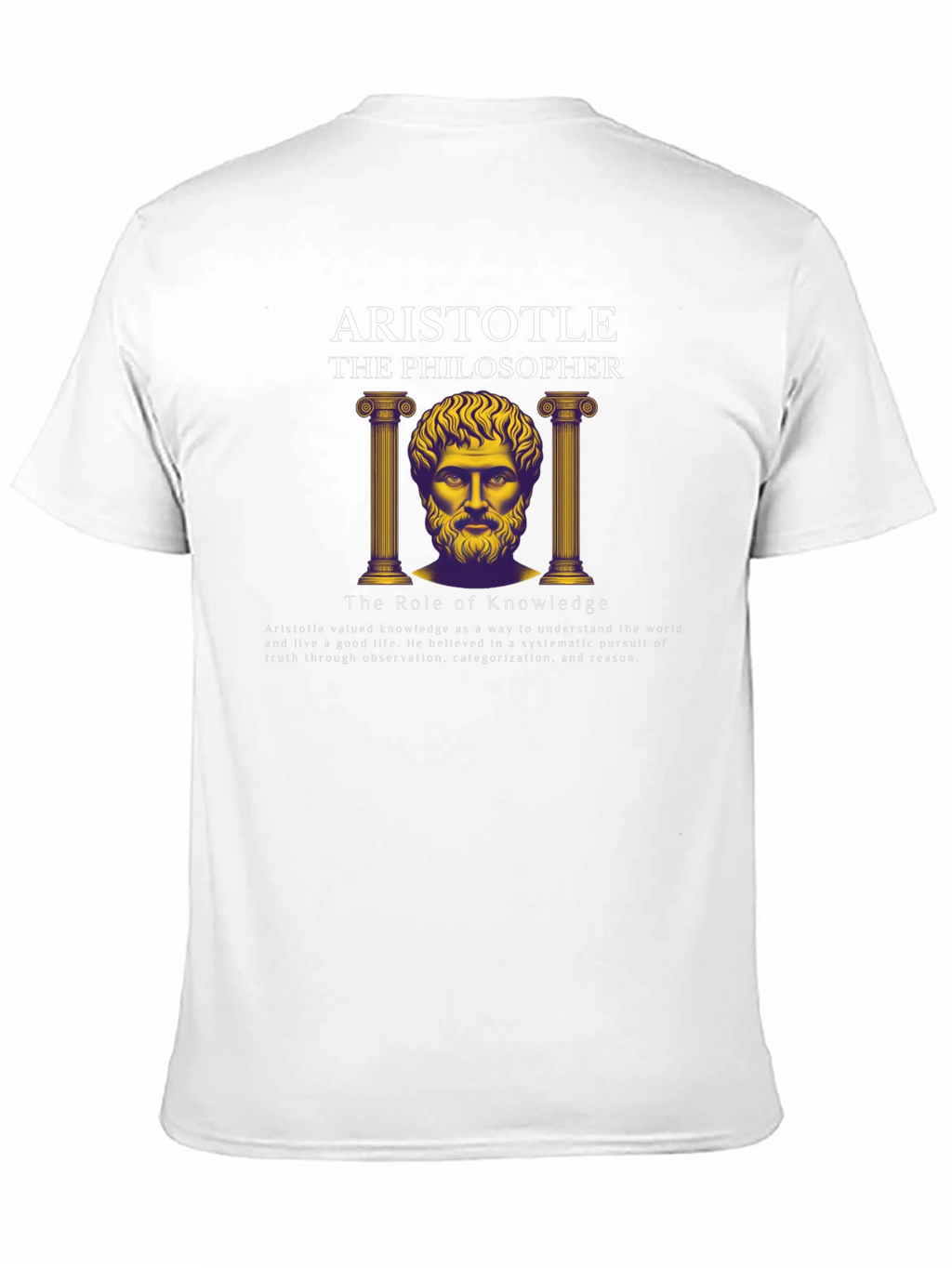 Aristotle Philosopher Graphic T-Shirt - Knowledge Seeker Tee
