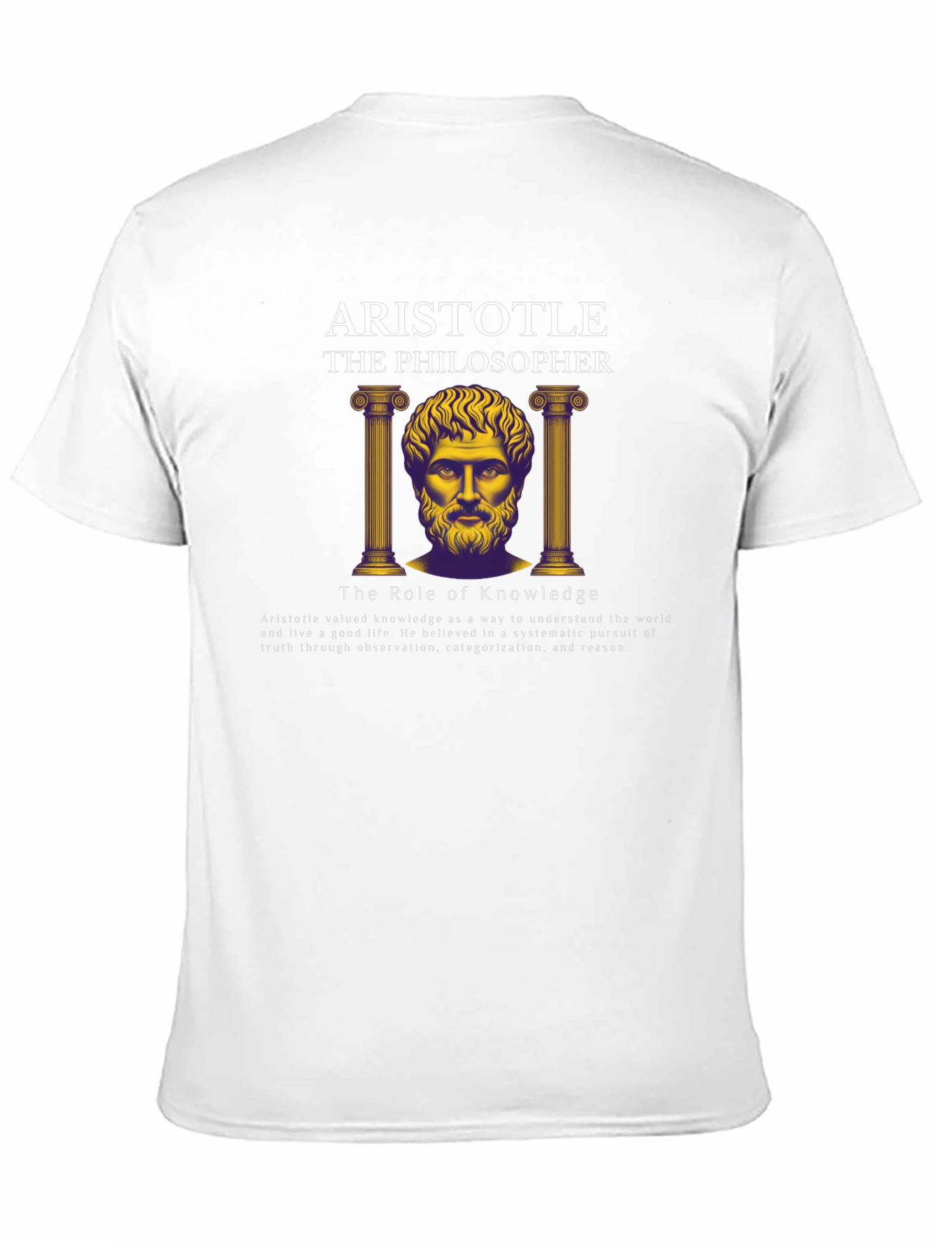 Aristotle Philosopher Graphic T-Shirt - Knowledge Seeker Tee