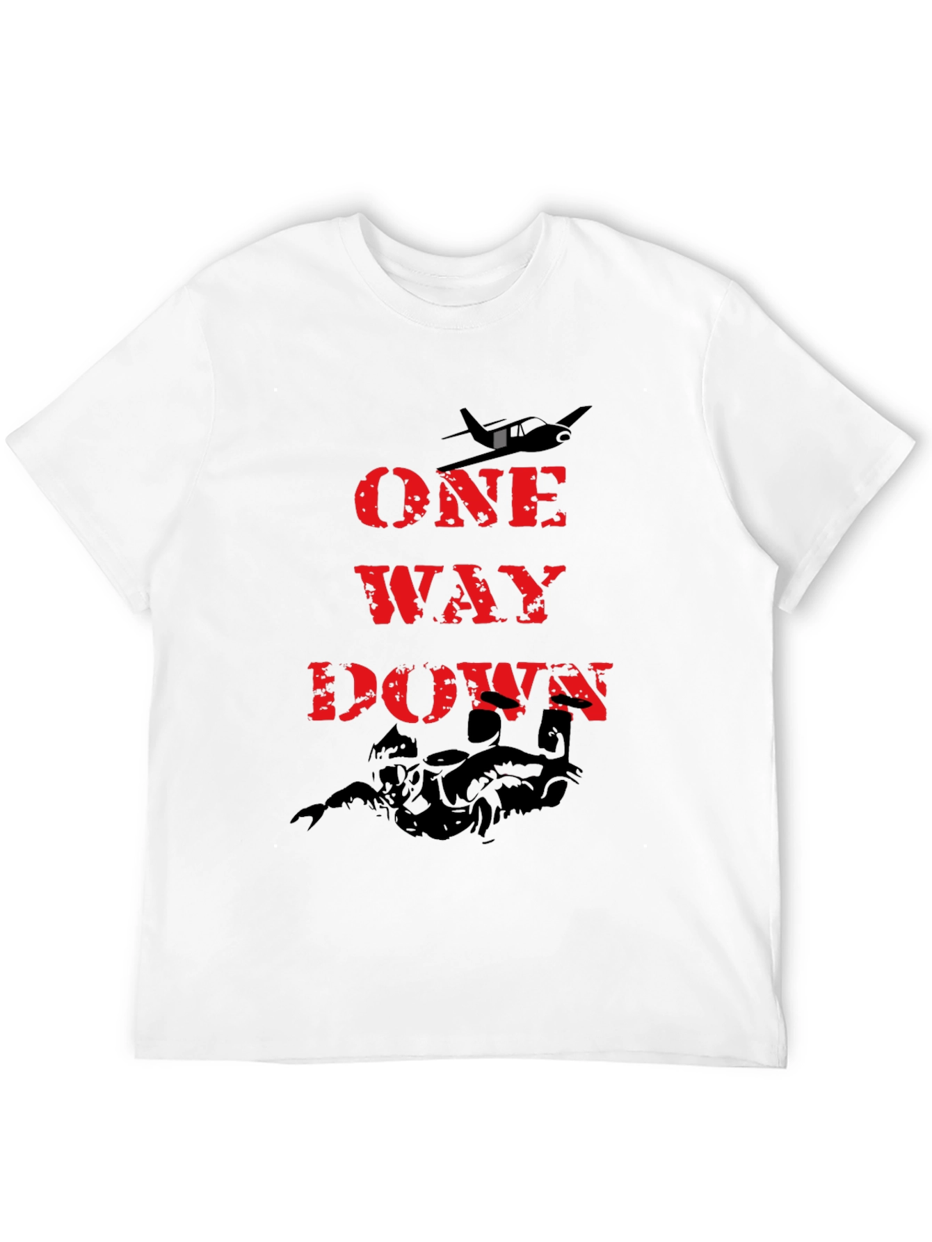 One Way Down Graphic Tee - Black