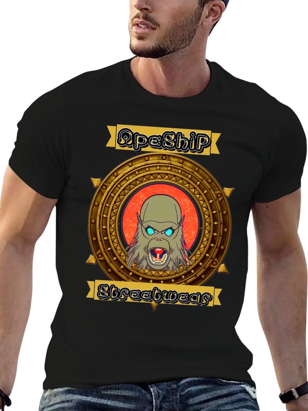 ApeShip Streetwear Graphic T-Shirt