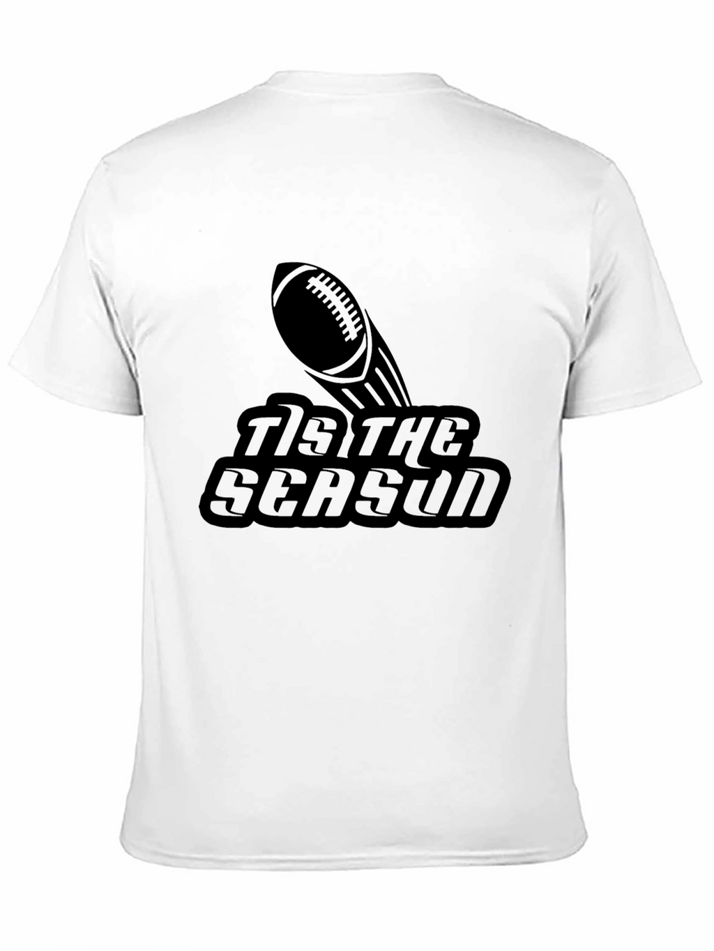 Tis the Season Football Graphic Tee - Black