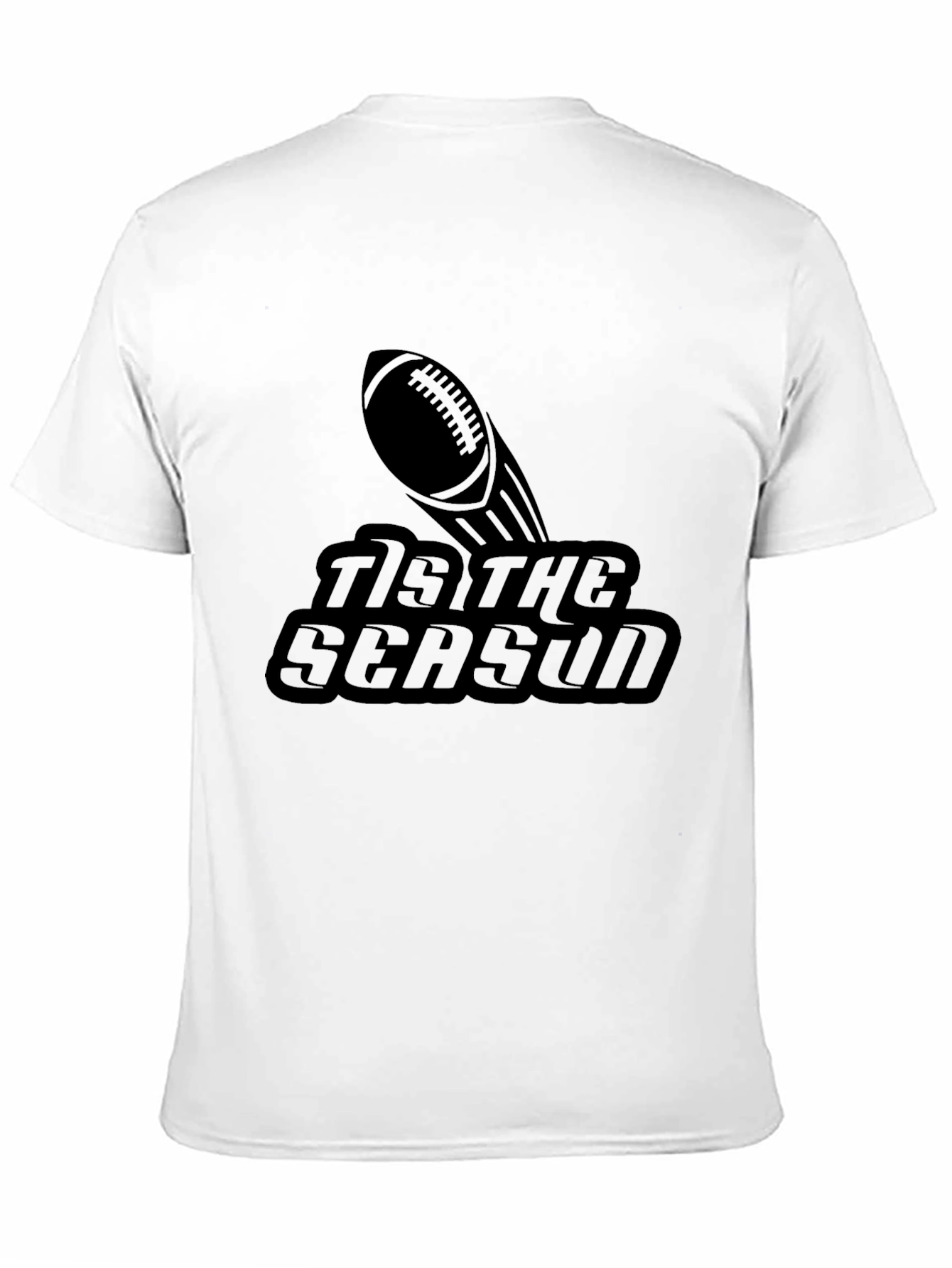 Tis the Season Football Graphic Tee - Black