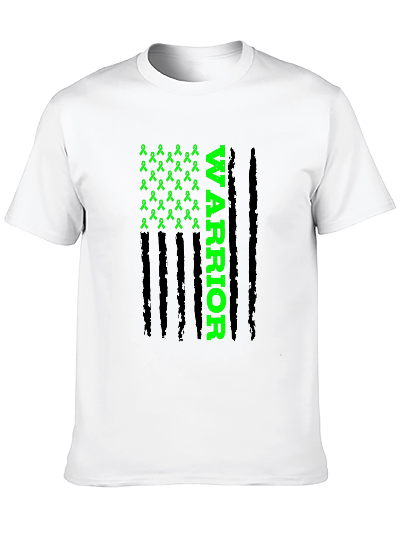 Green Ribbon Warrior Graphic T-Shirt