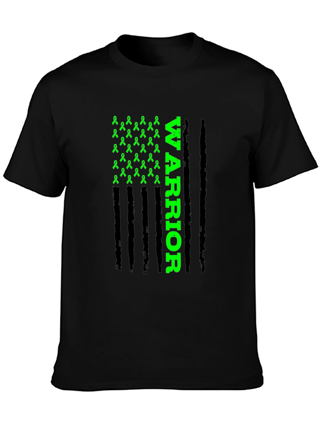Green Ribbon Warrior Graphic T-Shirt