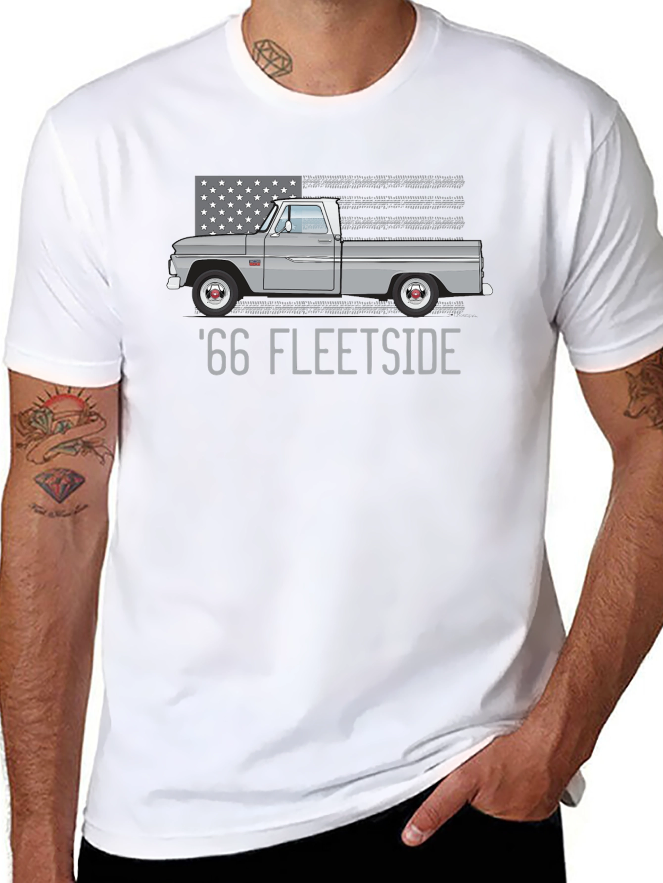 66 Fleetside Truck Graphic Tee - Classic American Style