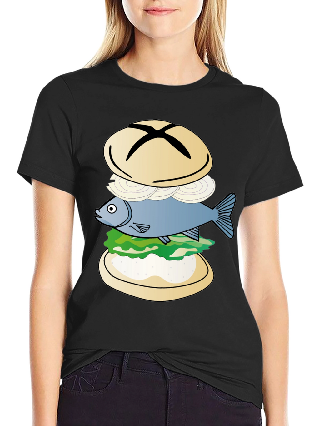 Fish Sandwich Graphic T-Shirt