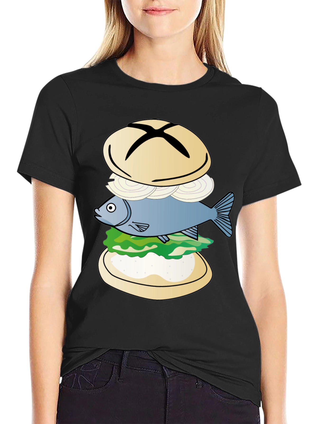 Fish Sandwich Graphic T-Shirt