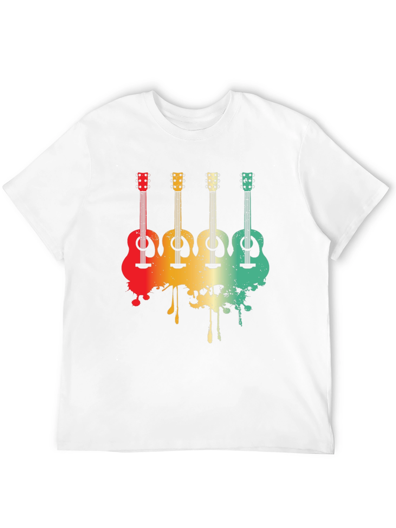 Retro Guitar Graphic Tee - Musician T-Shirt