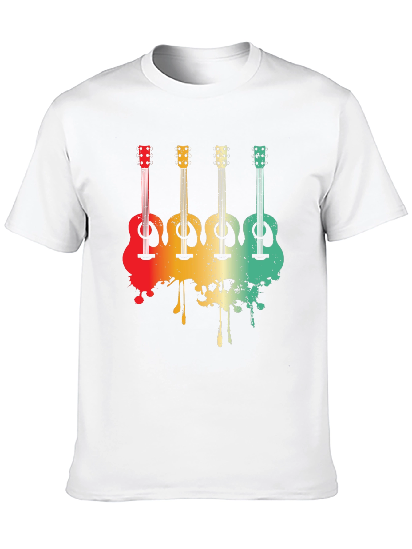 Retro Guitar Graphic Tee - Musician T-Shirt