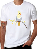 Cockatiel Bird T-Shirt - Graphic Print Tee