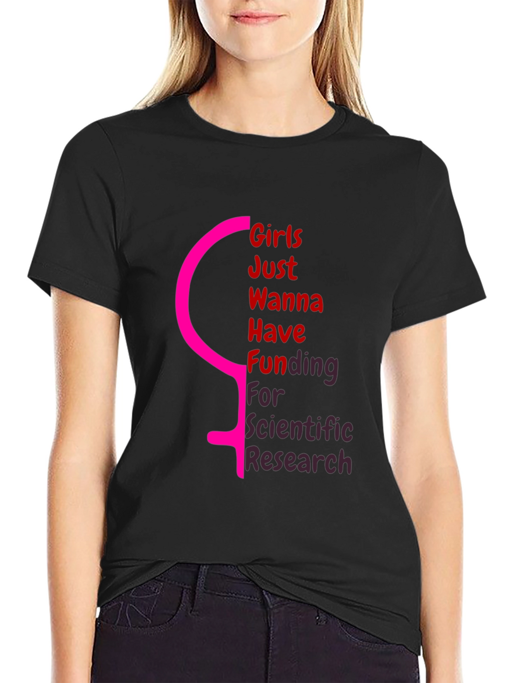 Girls Just Wanna Have Funding Black T-Shirt