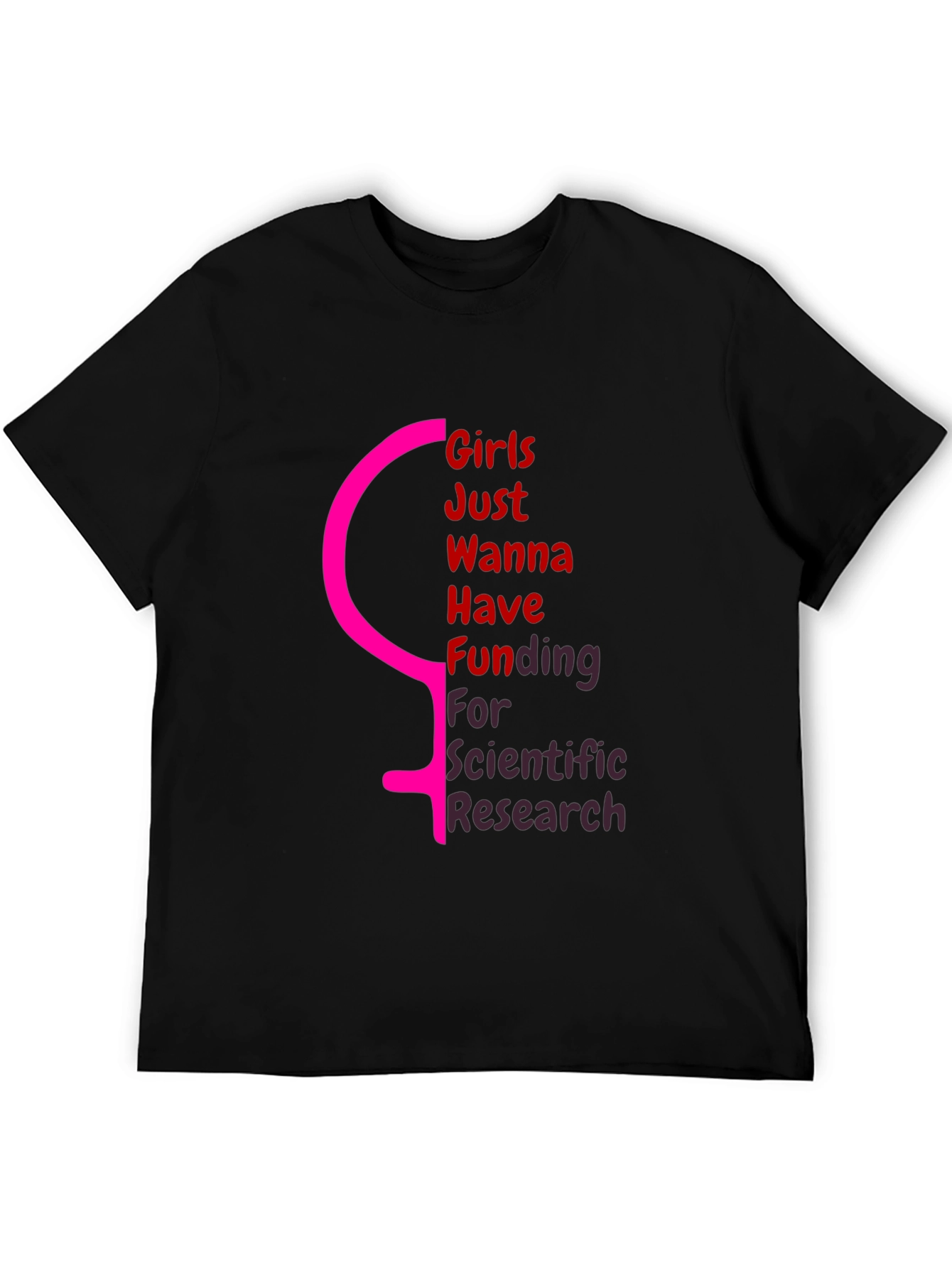 Girls Just Wanna Have Funding Black T-Shirt