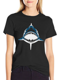 Shark Graphic Black T-Shirt - Mens