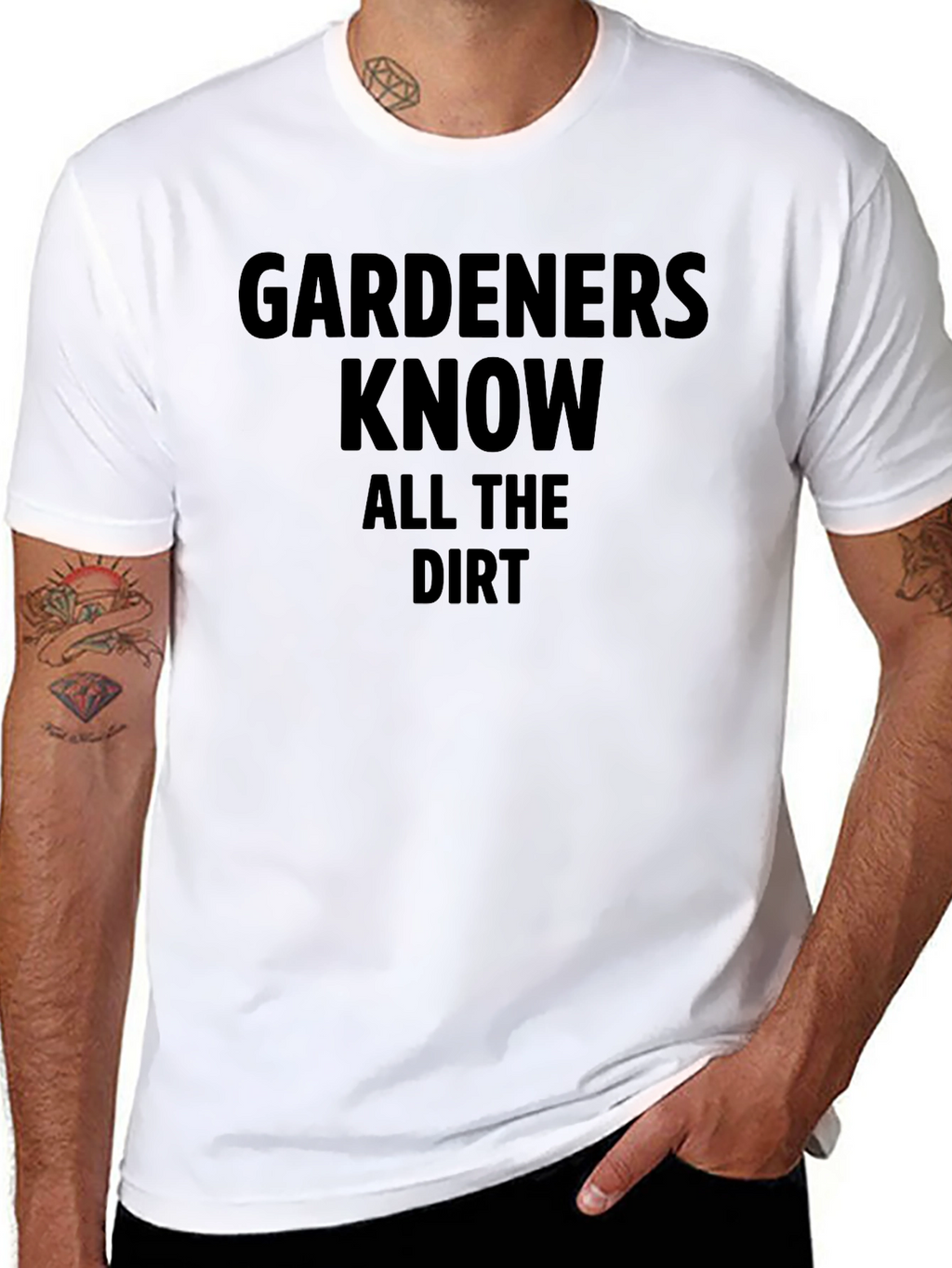 Gardeners Know All the Dirt Black T-Shirt