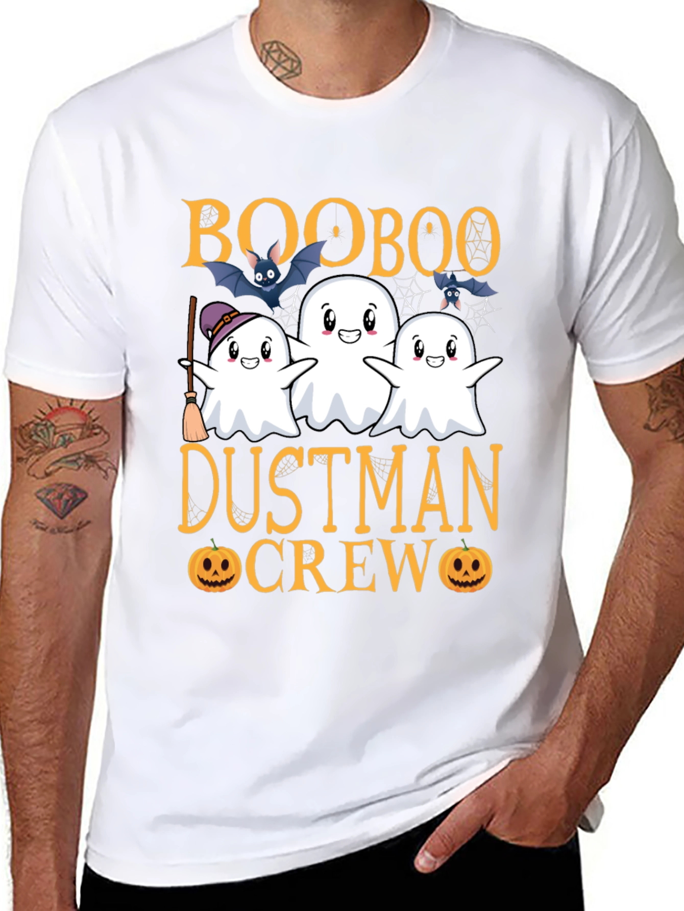 Boo Boo Dustman Crew Halloween T-Shirt