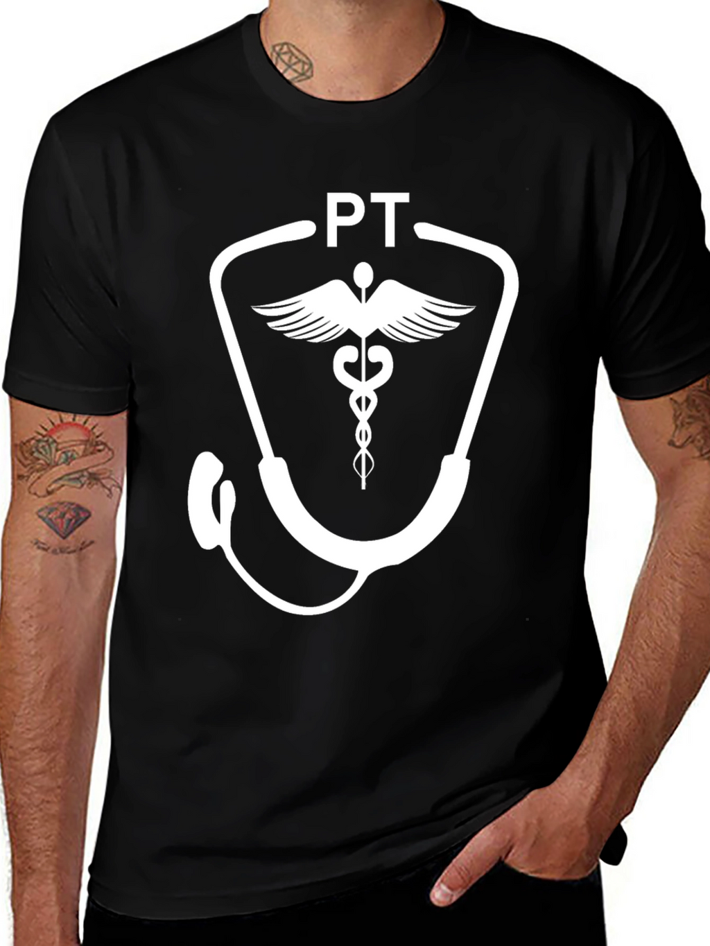 PT Physical Therapy Stethoscope T-Shirt