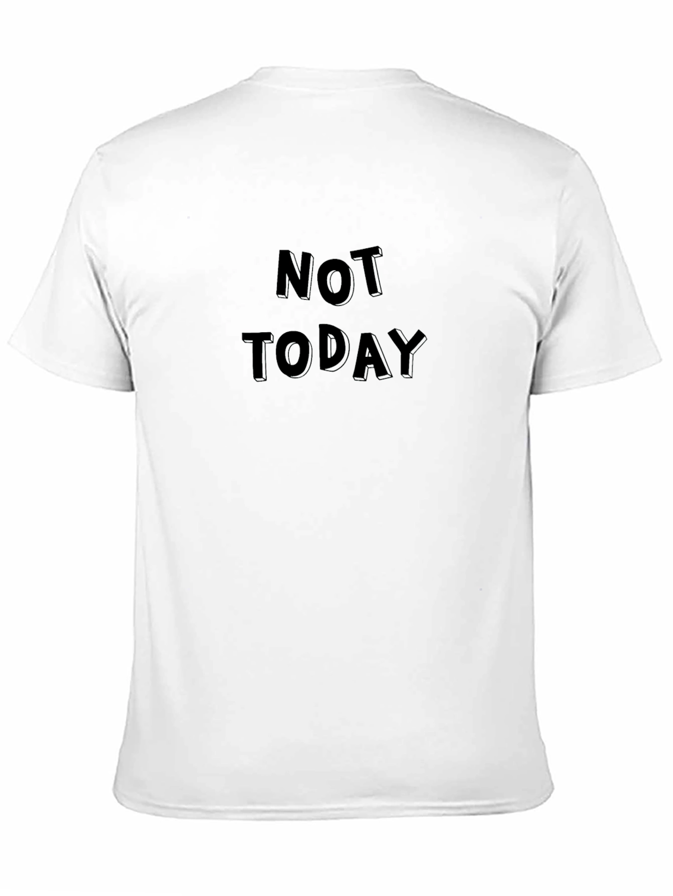 Not Today Graphic Black T-Shirt