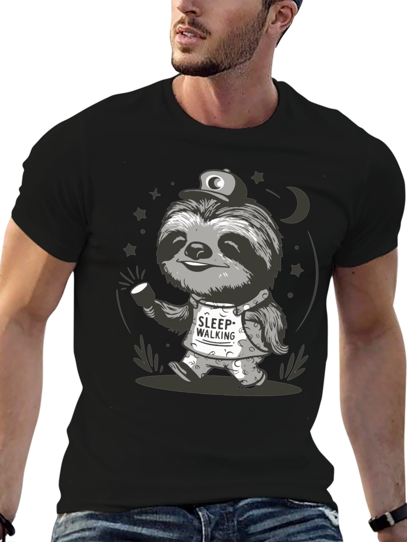 Sleepwalking Sloth Graphic Tee