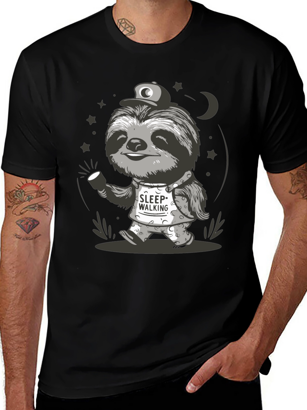 Sleepwalking Sloth Graphic Tee
