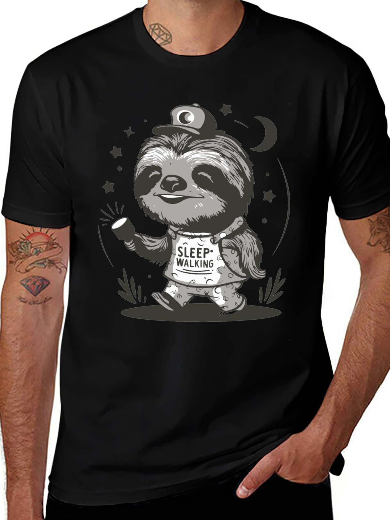 Sleepwalking Sloth Graphic Tee