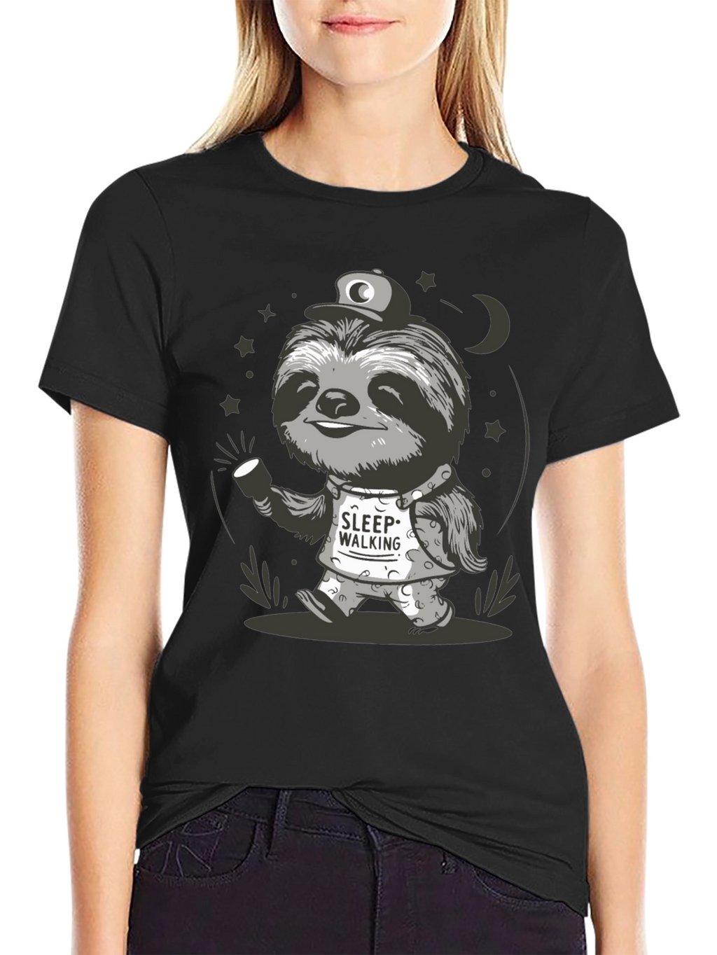 Sleepwalking Sloth Graphic Tee