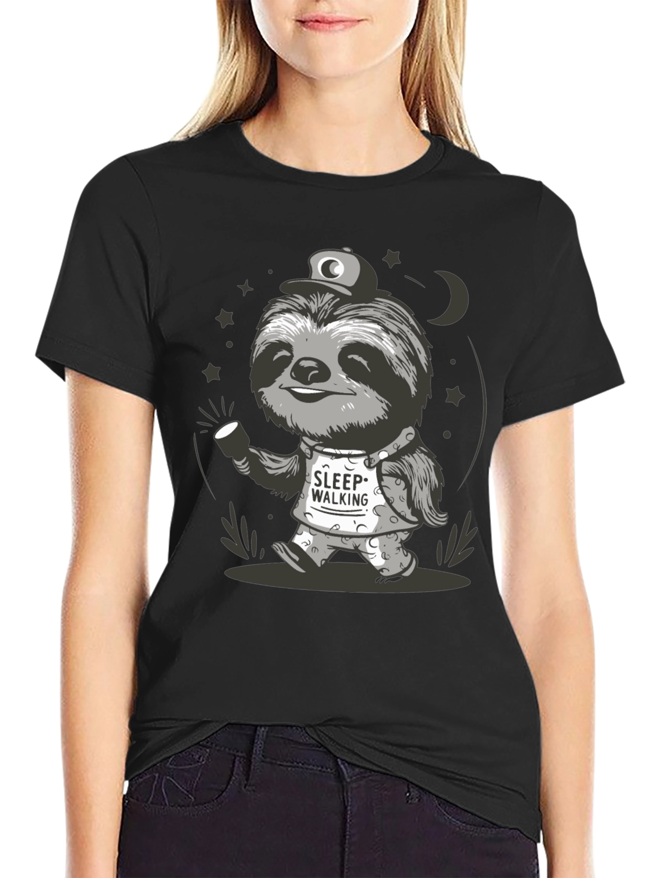 Sleepwalking Sloth Graphic Tee