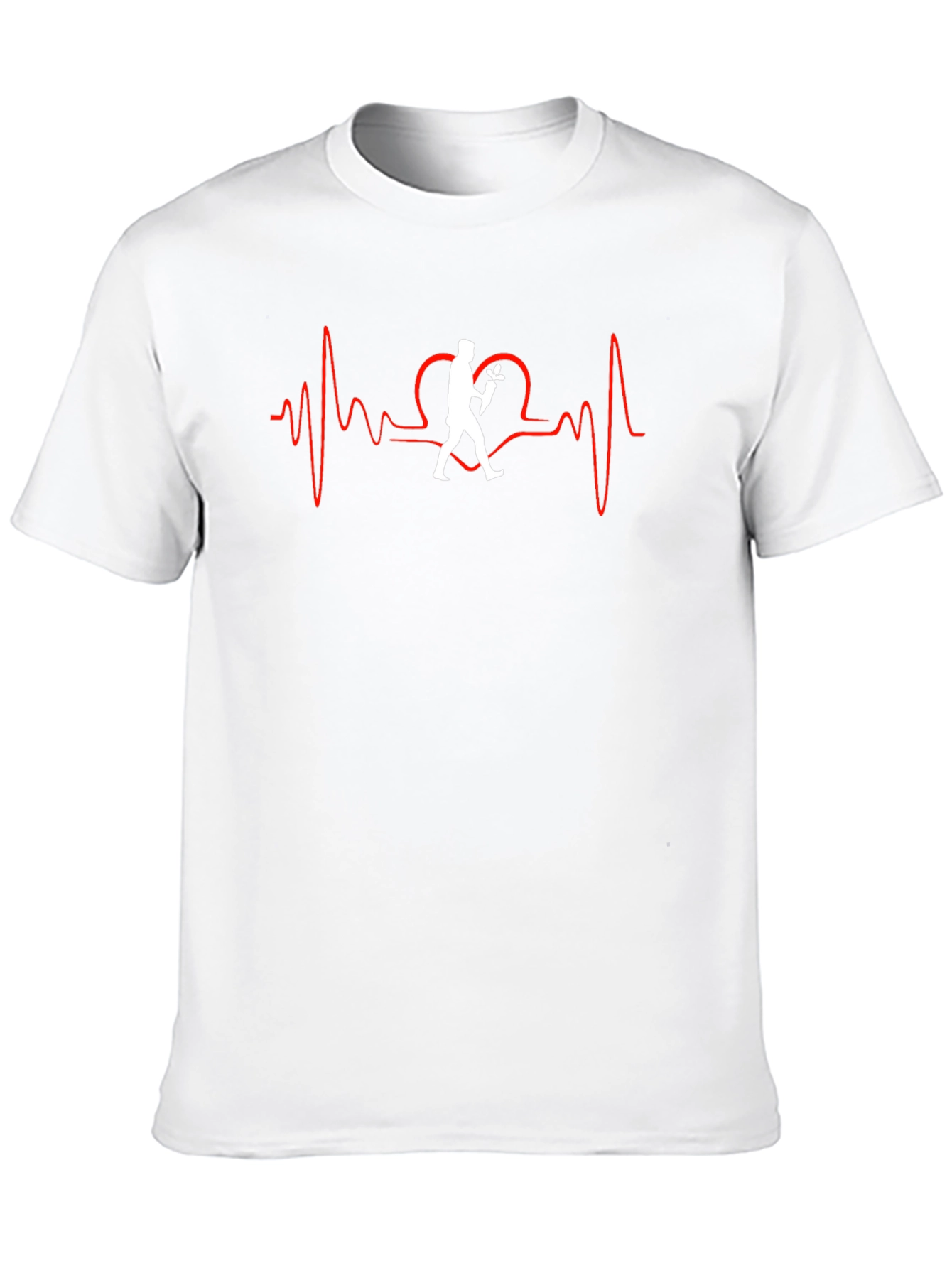 Heartbeat Florist T-Shirt - Black Crew Neck