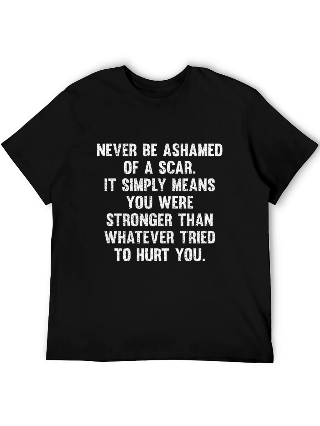 Stronger Than a Scar Graphic Tee - Black