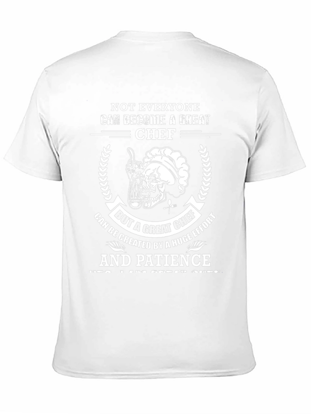 Great Chef T-Shirt - Skull Chef Design