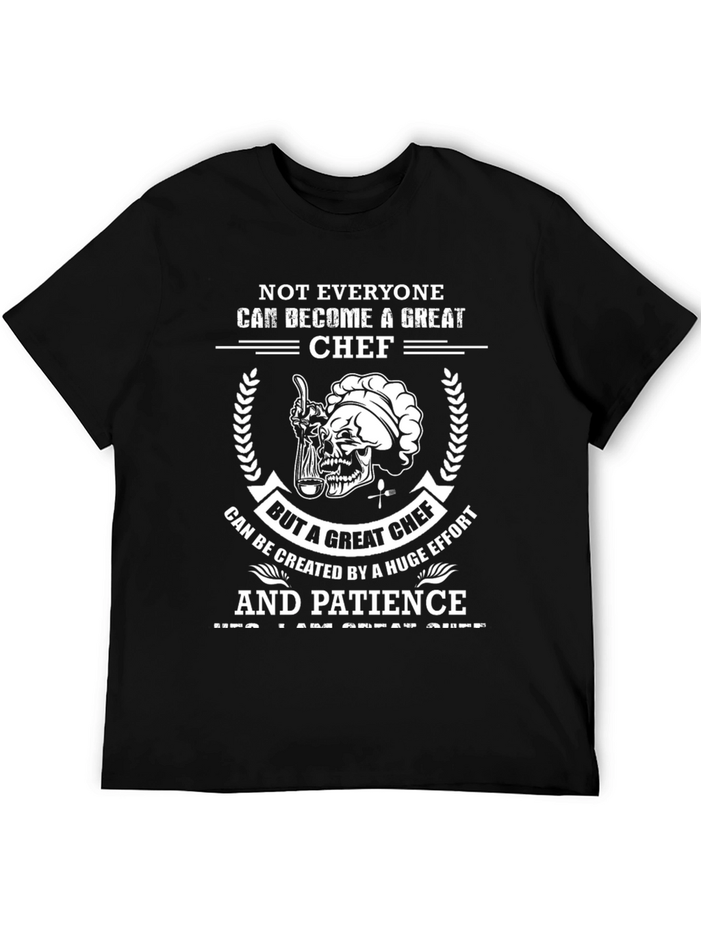 Great Chef T-Shirt - Skull Chef Design