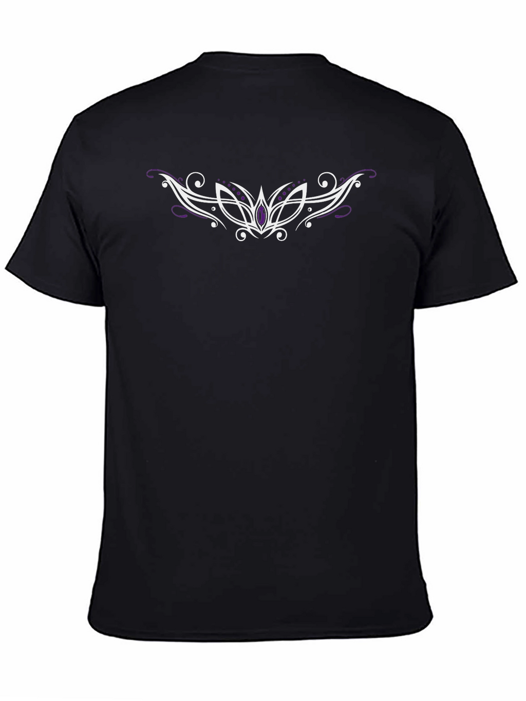 Tribal Style Graphic Print Black T-Shirt