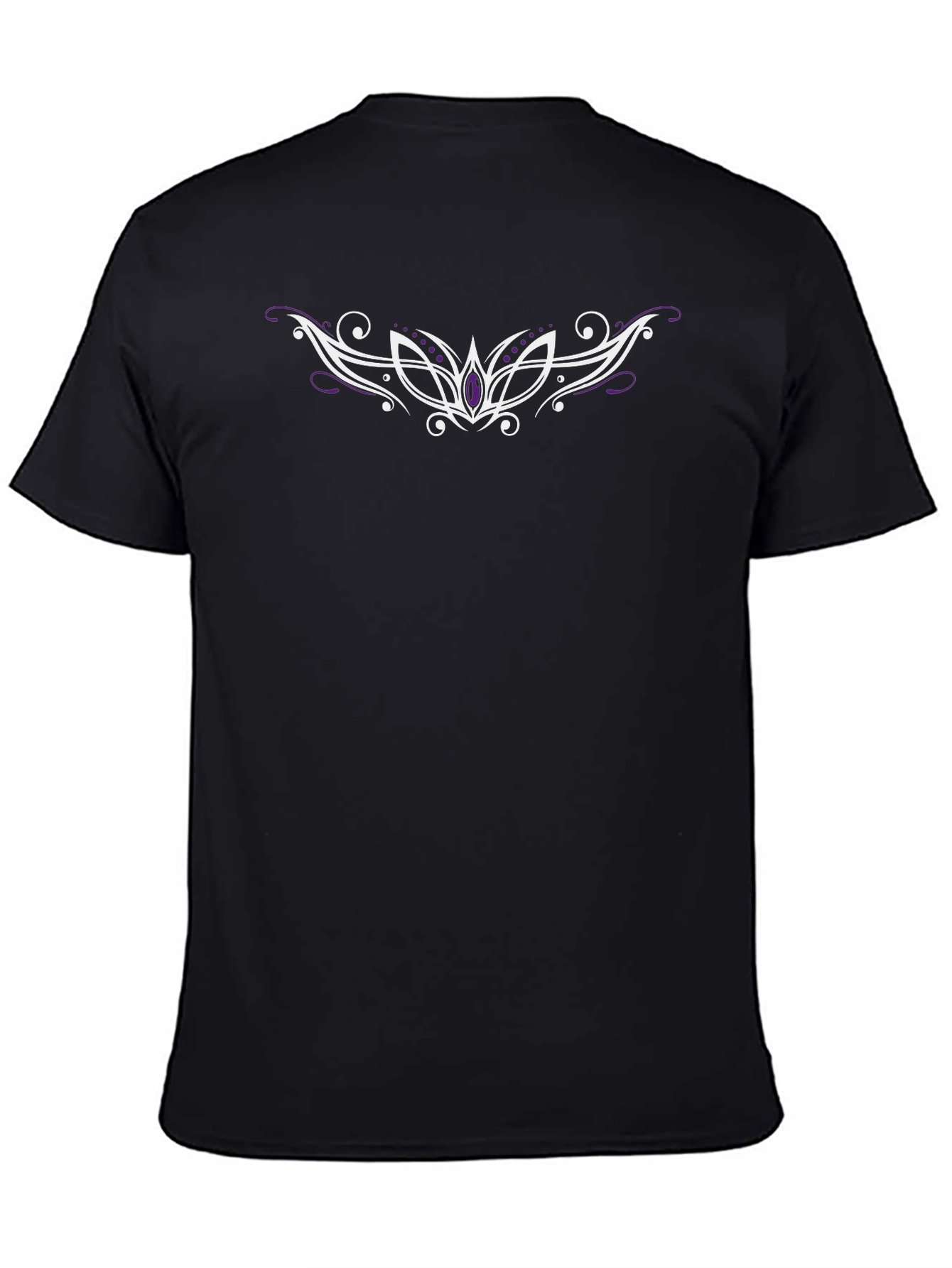 Tribal Style Graphic Print Black T-Shirt