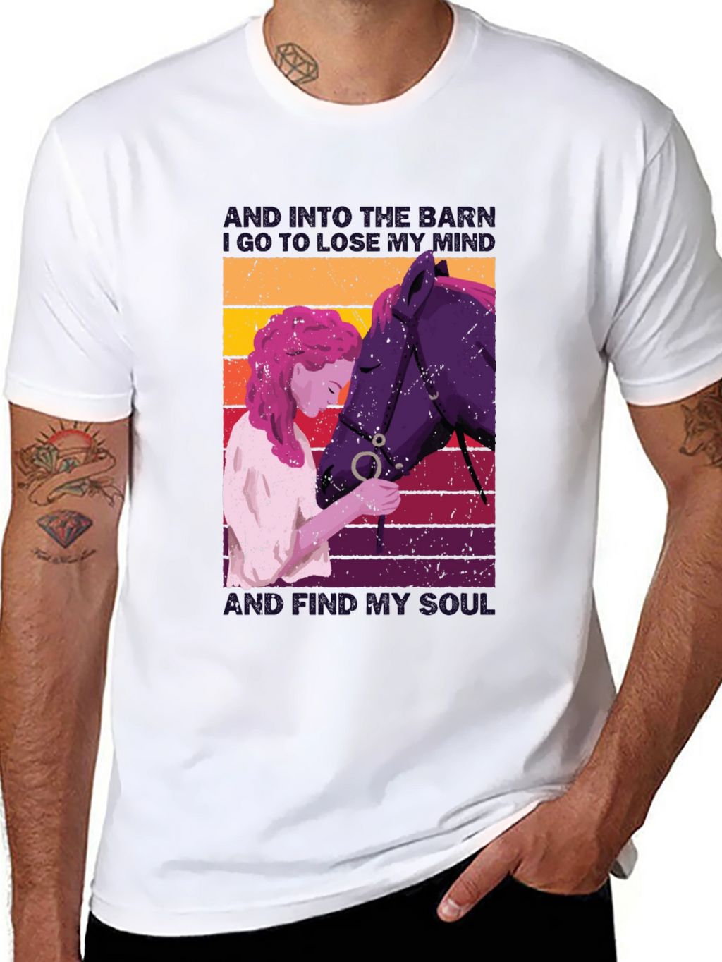 Equestrian Soul T-Shirt: Horse Lovers Comfort