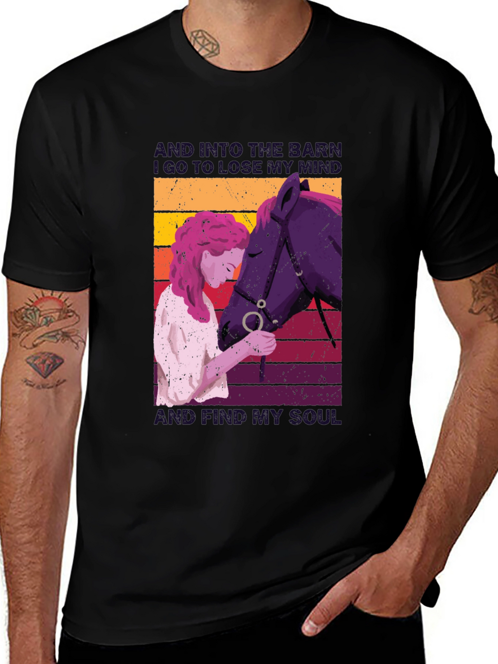 Equestrian Soul T-Shirt: Horse Lovers Comfort