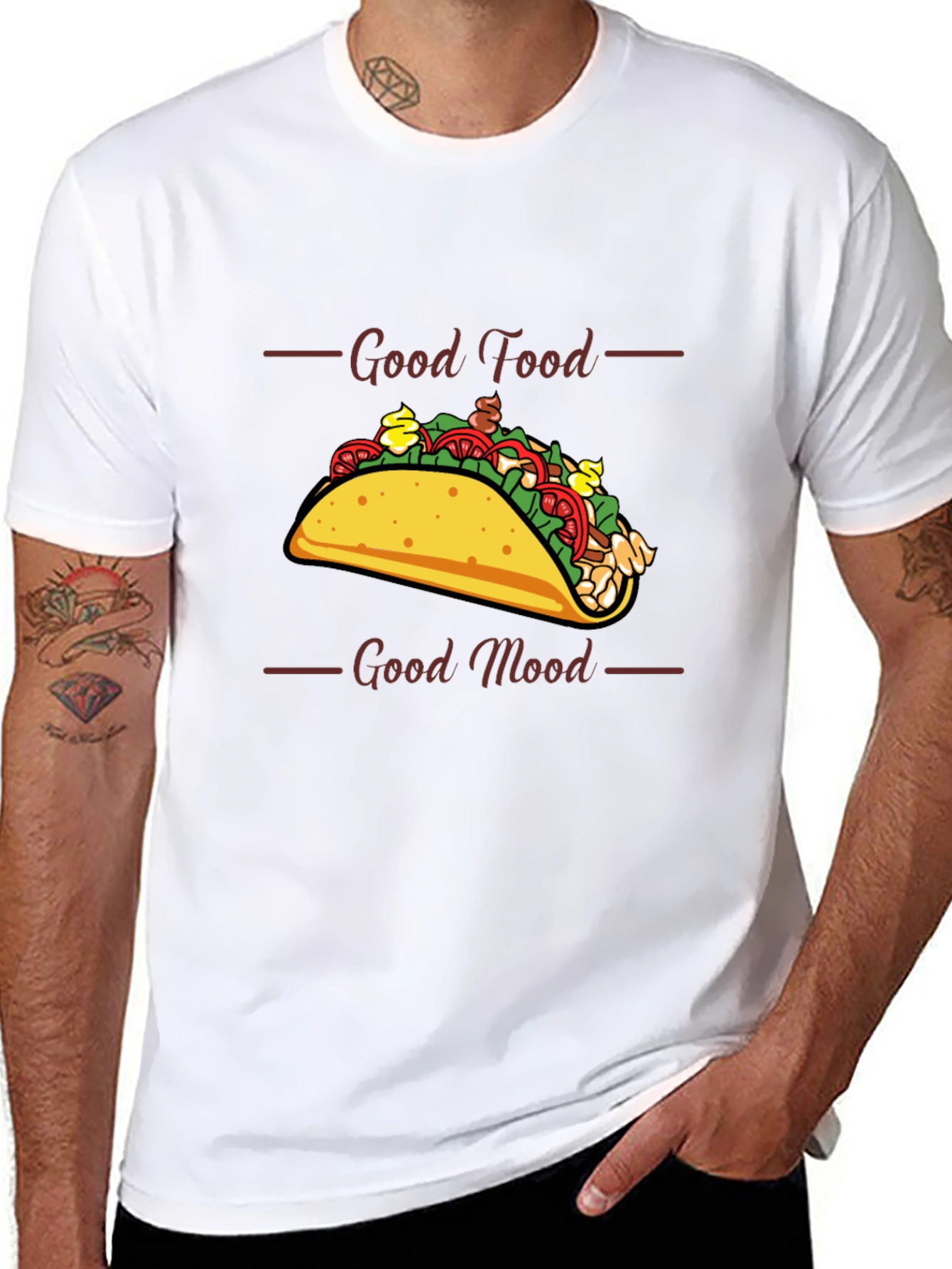 Good Food Good Mood Taco T-Shirt